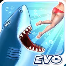 Взломанная Hungry Shark Evolution (На русском языке) на Андроид