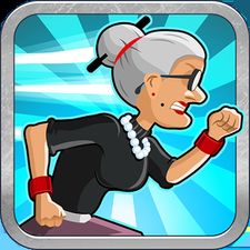 Взломанная Angry Gran Run - Running Game (На русском языке) на Андроид