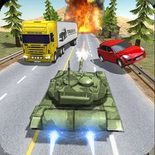 Взломанная Tank Traffic Racer (Бесконечные деньги) на Андроид