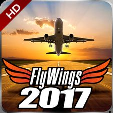 Взломанная Flight Simulator 2017 FlyWings HD (Бесконечные деньги) на Андроид