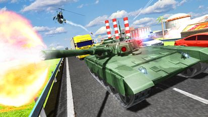 Взломанная Tank Traffic Racer (Бесконечные деньги) на Андроид