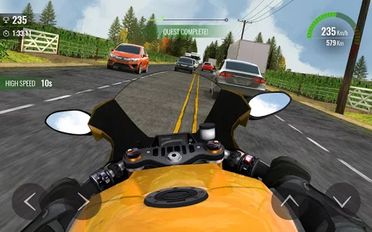 Взломанная Moto Traffic Race 2 (На русском языке) на Андроид