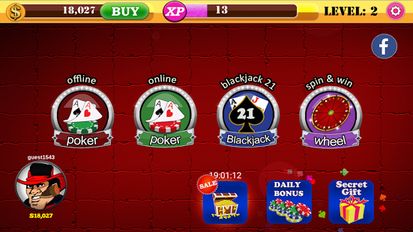 Взломанная Poker Offline (Много монет) на Андроид