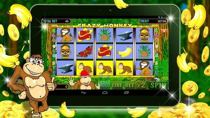 Взломанная Crazy Monkey slot (Много монет) на Андроид
