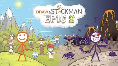 Взломанная Draw a Stickman: EPIC 2 (Много монет) на Андроид