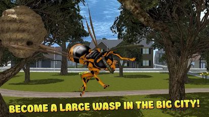 Взломанная City Insect Wasp Simulator 3D (Все разблокировано) на Андроид