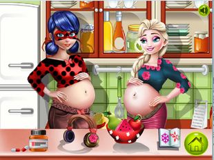 Взломанная Ladybug & Ice Queen Pregnant (На русском языке) на Андроид
