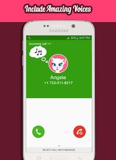 Взломанная Call From Talking Angela (Бесконечные деньги) на Андроид