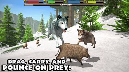 Взломанная Ultimate Wolf Simulator (На русском языке) на Андроид
