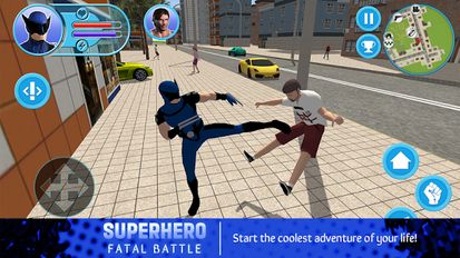 Взломанная Superhero: Fatal Battle (Все разблокировано) на Андроид