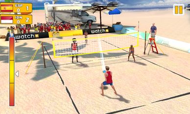 Взломанная Пляжный волейбол 3D (Бесконечные деньги) на Андроид
