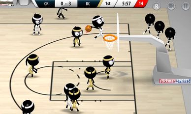 Взломанная Stickman Basketball 2017 (Бесконечные деньги) на Андроид