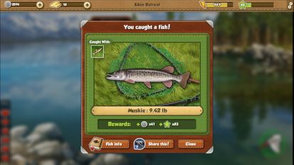 Взломанная Fishing World (Много монет) на Андроид