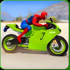 Взломанная Spider Motorbike Rider (На русском языке) на Андроид
