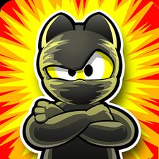 Взломанная Ninja Hero Cats TV (Бесконечные деньги) на Андроид