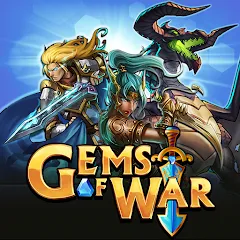 Взломанная Gems of War - Match 3 RPG (Гемс оф Вар)  [МОД Много денег] - полная версия apk на Андроид