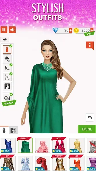 Fashion Stylist: Dress Up Game  [МОД Меню] Screenshot 2