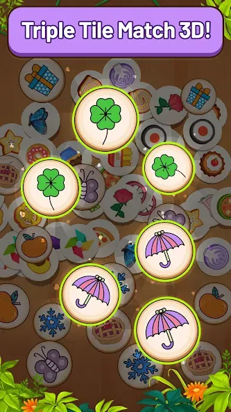 Triple Tile 3D: Connect Puzzle (Трипл Тайл 3Д)  [МОД Menu] Screenshot 2