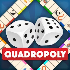 Скачать взломанную Quadropoly - Classic Business  [МОД Menu] - стабильная версия apk на Андроид