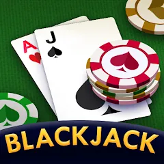 Скачать взломанную Blackjack 21: online casino (Блэкджек 21)  [МОД Menu] - полная версия apk на Андроид