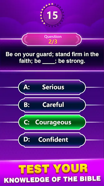 Bible Trivia - Word Quiz Game (Библейская викторина)  [МОД Бесконечные деньги] Screenshot 3
