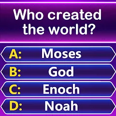 Взломанная Bible Trivia - Word Quiz Game (Библейская викторина)  [МОД Бесконечные деньги] - полная версия apk на Андроид