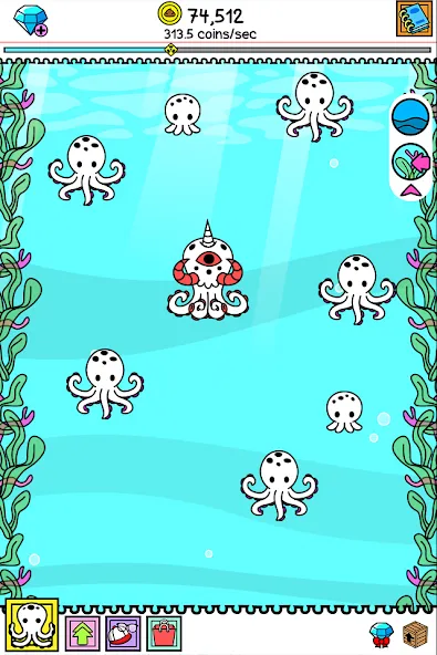 Octopus Evolution: Idle Game (Октопус Эволюция)  [МОД Бесконечные деньги] Screenshot 5