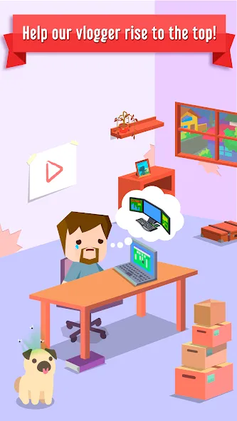 Vlogger Go Viral: Tuber Life (Влогер Стань Вирусным)  [МОД Много денег] Screenshot 1