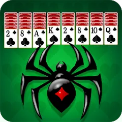 Взломанная Spider Solitaire: Card Game (Спайдер Солитер)  [МОД Unlimited Money] - стабильная версия apk на Андроид
