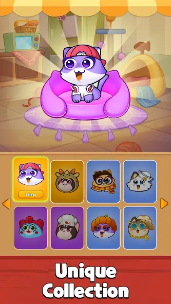 Cat Sort Puzzle: Cute Pet Game  [МОД Все открыто] Screenshot 5