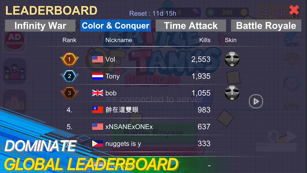 tank io games - piupiu.io  [МОД Mega Pack] Screenshot 3