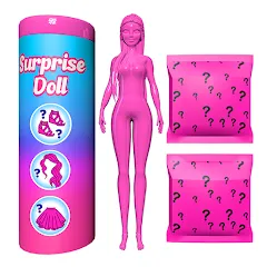 Скачать взлом Color Reveal Suprise Doll Game (Цветной сюрпризный кукольный игровой набор)  [МОД Бесконечные деньги] - стабильная версия apk на Андроид