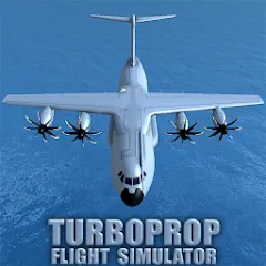 Взломанная Turboprop Flight Simulator (Турбовинтовой симулятор полета 3D)  [МОД Много денег] - полная версия apk на Андроид