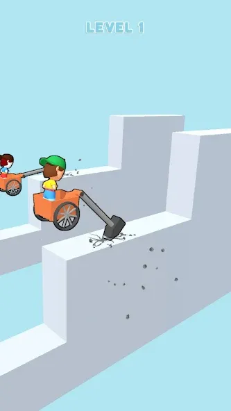 Hammer Race 3D (Хаммер Рейс 3D)  [МОД Много монет] Screenshot 3