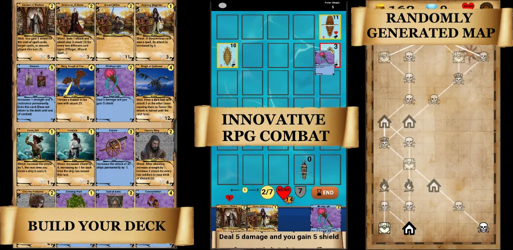 RogueShip - RPG Roguelike Card (РоугеШип)  [МОД Много денег] Screenshot 2