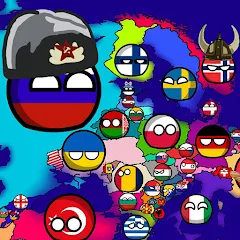 Взломанная Countryballs: World War Simula (Кантриболс)  [МОД Все открыто] - последняя версия apk на Андроид