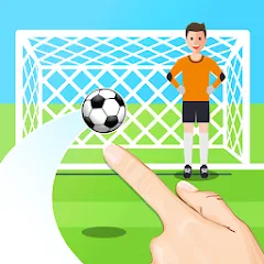 Скачать взлом Penalty Shootout Game Offline (Пенальти игра без подключения к интернету)  [МОД Все открыто] - последняя версия apk на Андроид