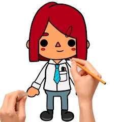 Скачать взломанную How to draw Toca  [МОД Бесконечные деньги] - последняя версия apk на Андроид