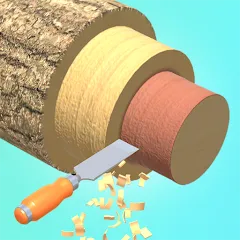 Взломанная Wood Turning 3D - Carving Game  [МОД Unlocked] - стабильная версия apk на Андроид