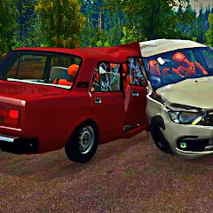 Взломанная АВТОВАЗ КРАШ ТЕСТ СИМУЛЯТОР  [МОД Mega Pack] - стабильная версия apk на Андроид