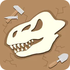 Скачать взлом Dino Fossil Dig - Jurassic Adv (Дино Фоссил Диг)  [МОД Mega Pack] - стабильная версия apk на Андроид