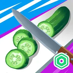 Скачать взлом Super Slices Robux Roblominer (упер Слайсес Робукс Робломайнер)  [МОД Много монет] - стабильная версия apk на Андроид