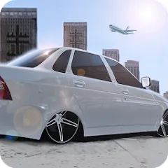 Взломанная Russian Cars: Priorik  [МОД Unlocked] - полная версия apk на Андроид