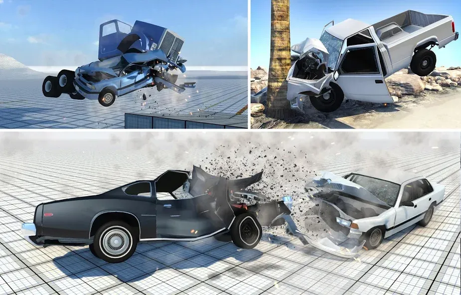 Car Crash Damage Engine Wreck (Кар Крэш Дамаг Энджин Врек)  [МОД Все открыто] Screenshot 3