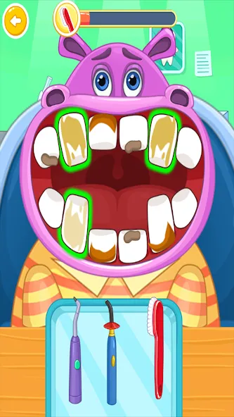 Children's doctor : dentist  [МОД Бесконечные деньги] Screenshot 1