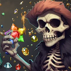 Скачать взломанную Jewels Ghost Ship: jewel games (Джуэлз Гост Шип)  [МОД Много денег] - последняя версия apk на Андроид