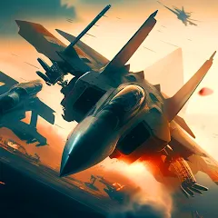 Взлом Aircraft Strike: Jet Fighter  [МОД Menu] - стабильная версия apk на Андроид