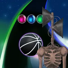 Взлом Siren Head Forest Neon ball (Сайрен Хэд Лес Неоншар)  [МОД Unlocked] - полная версия apk на Андроид