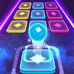 Скачать взлом Color Hop 3D - Music Game (Цветной Хоп 3D)  [МОД Много монет] - последняя версия apk на Андроид