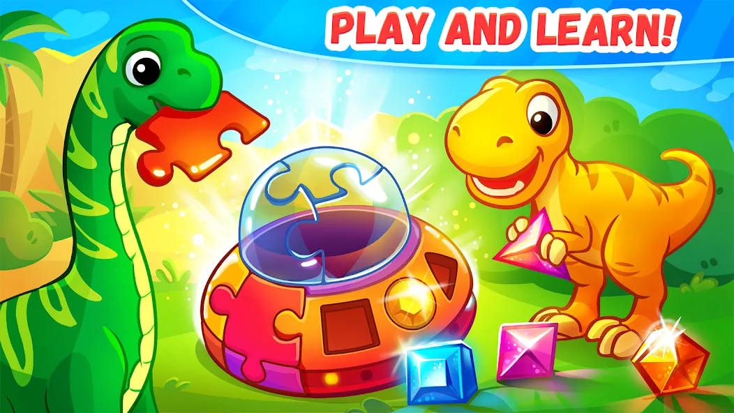 Dinosaur games for kids age 2  [МОД Много денег] Screenshot 2
